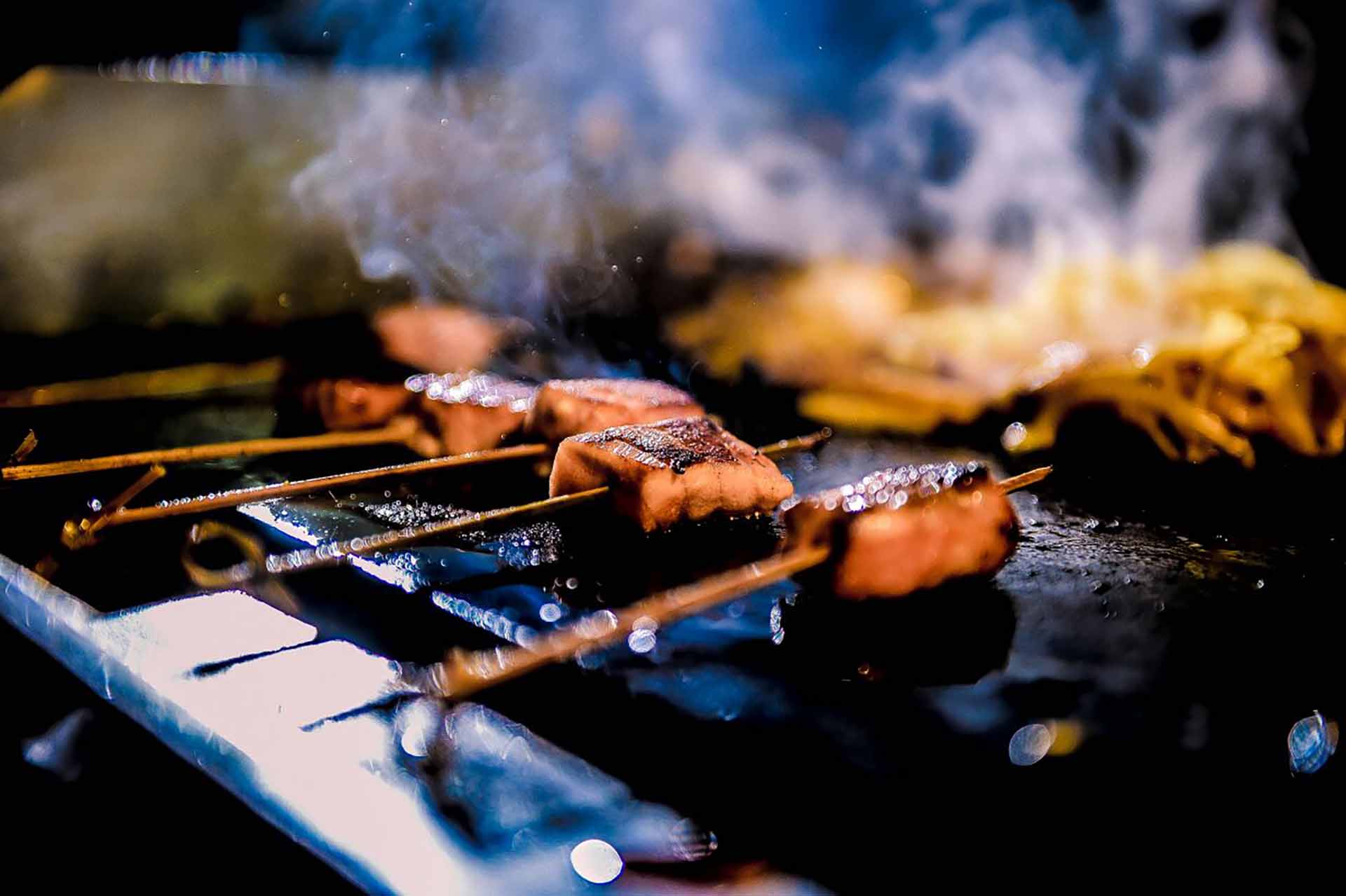 שיפודים על האש