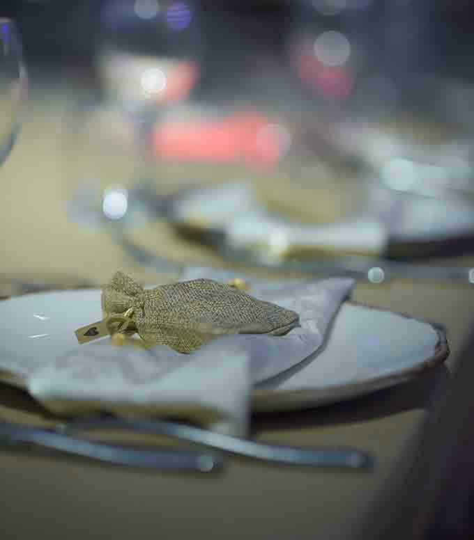 עיצוב מפיות מיוחד באולם אירועים